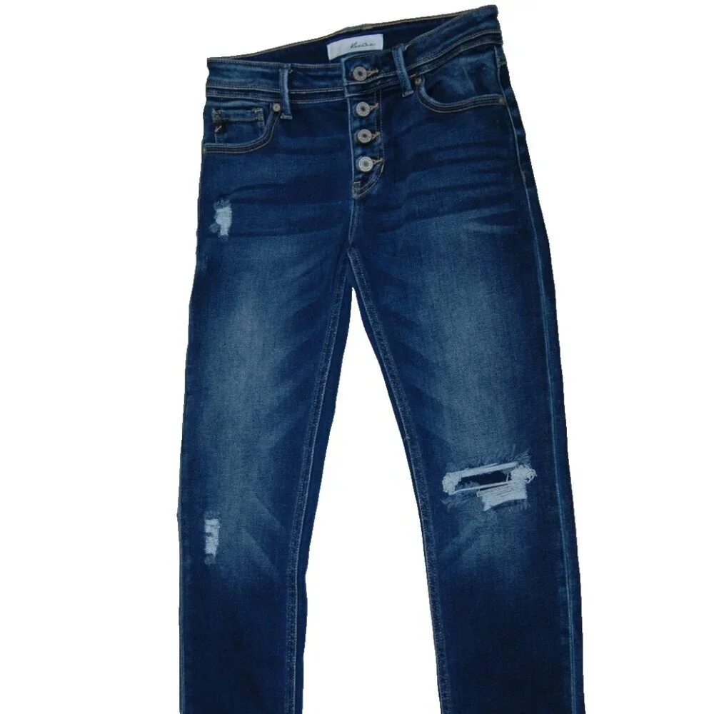 Kancan Jeans Size 3/25 Distressed Mid Rise